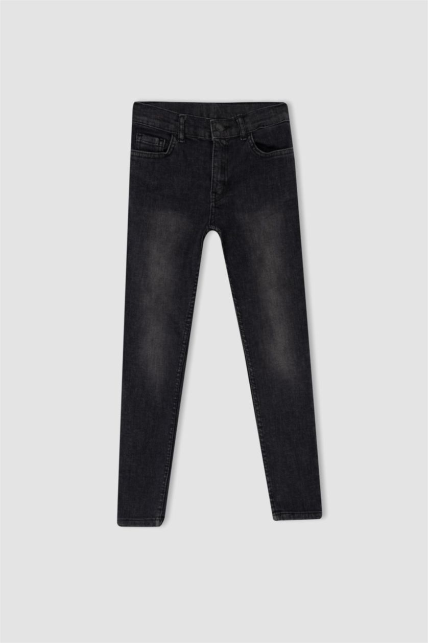 GARÇONS Noir Jean Slim Garçon Coupe Droite