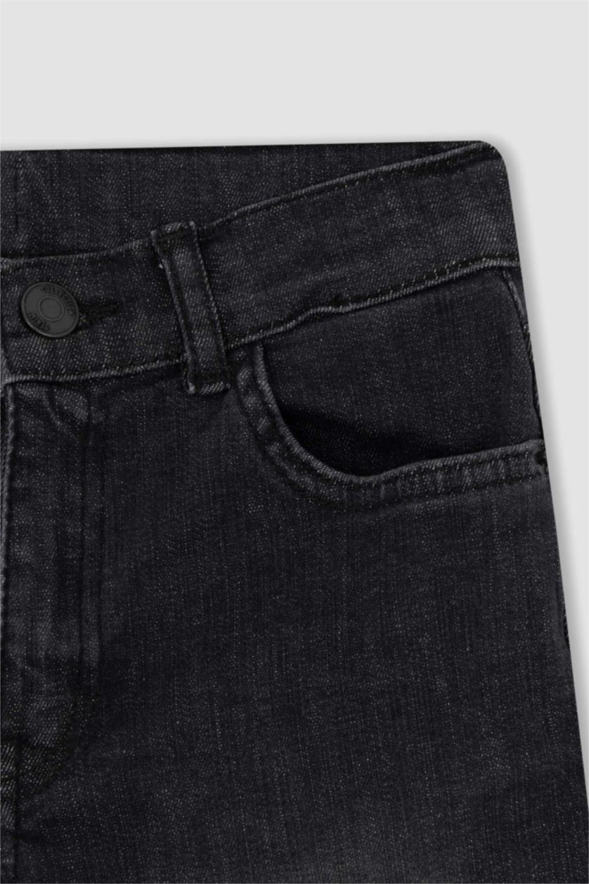 GARÇONS Noir Jean Slim Garçon Coupe Droite