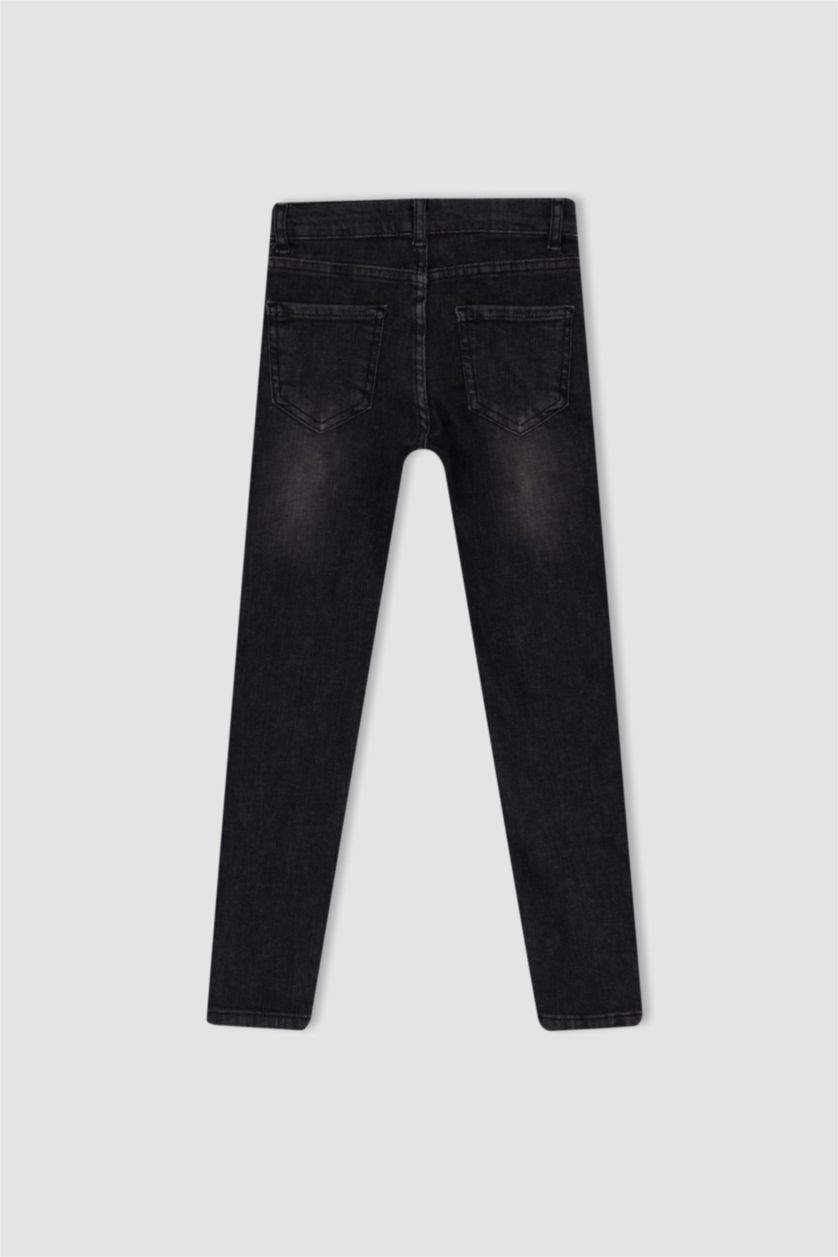 GARÇONS Noir Jean Slim Garçon Coupe Droite