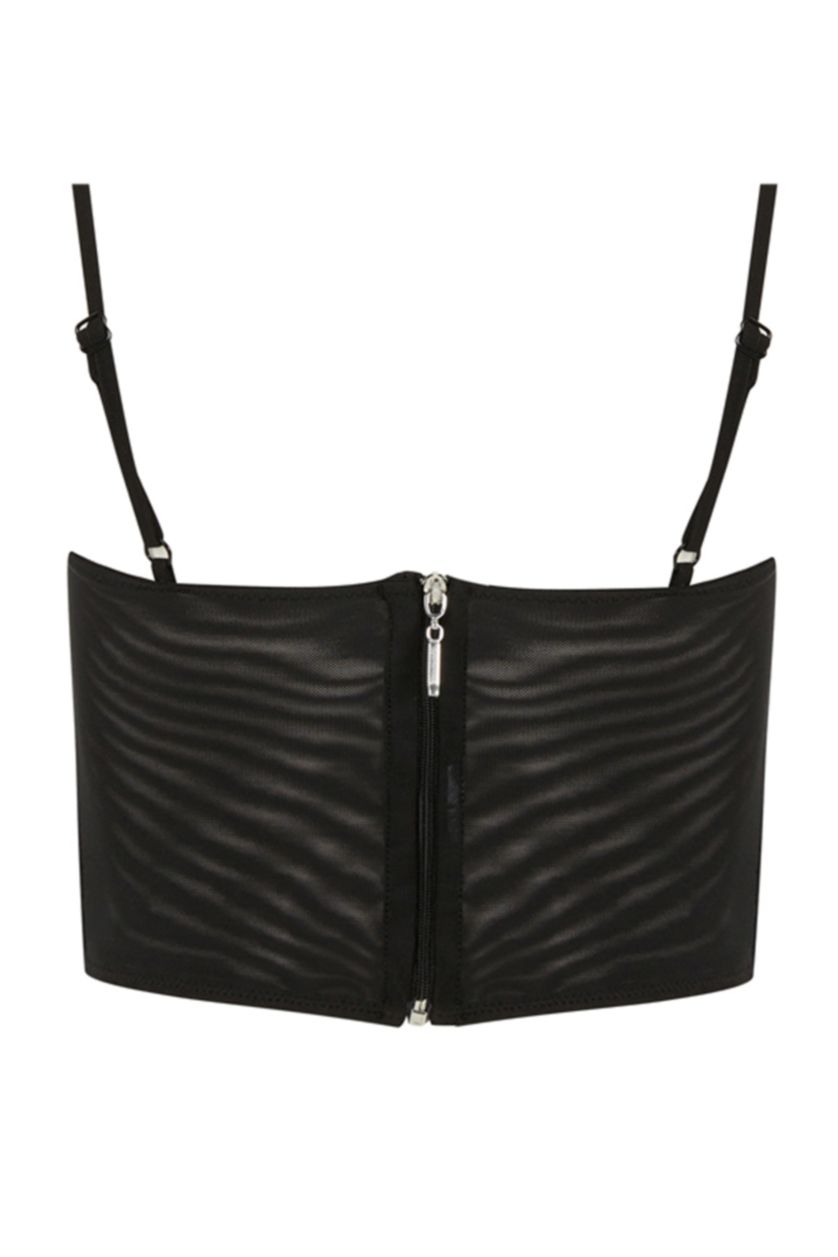 Kadın Siyah Kapsız Pedsiz