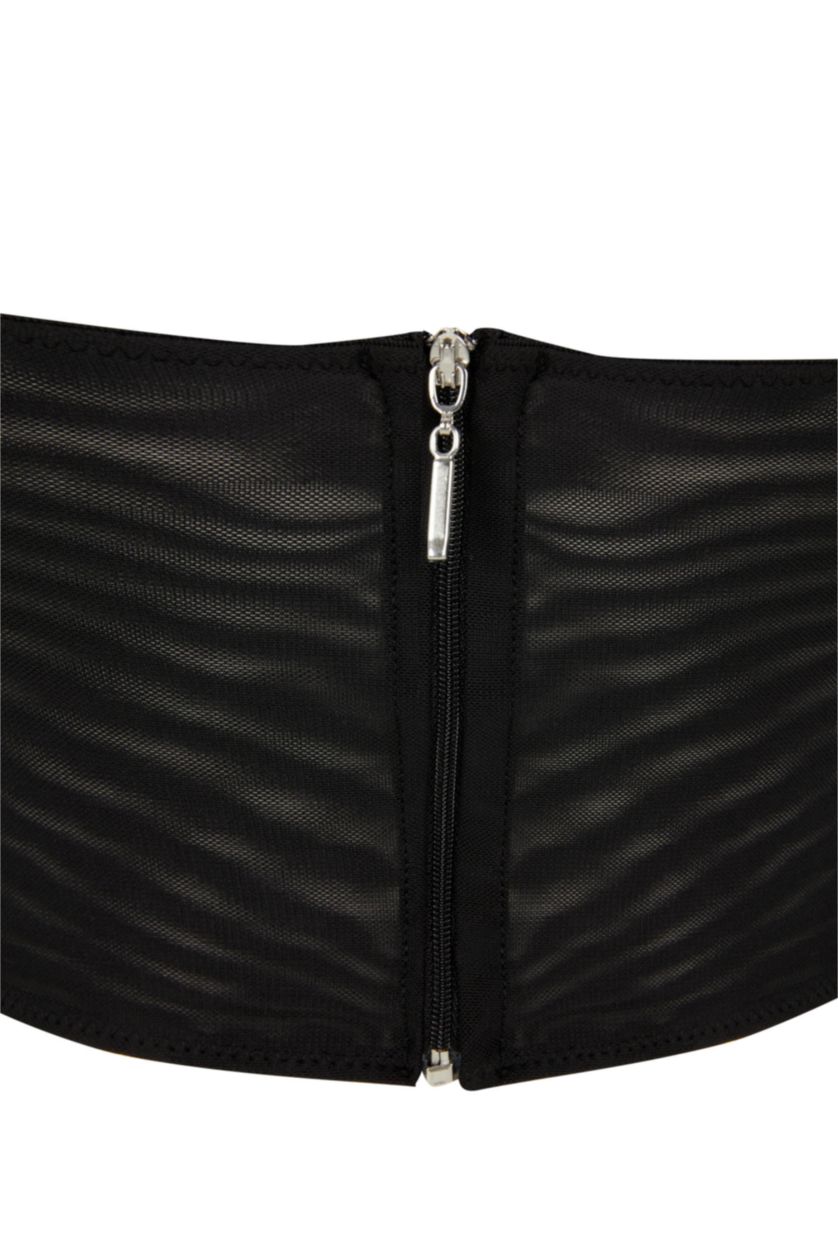 Kadın Siyah Kapsız Pedsiz