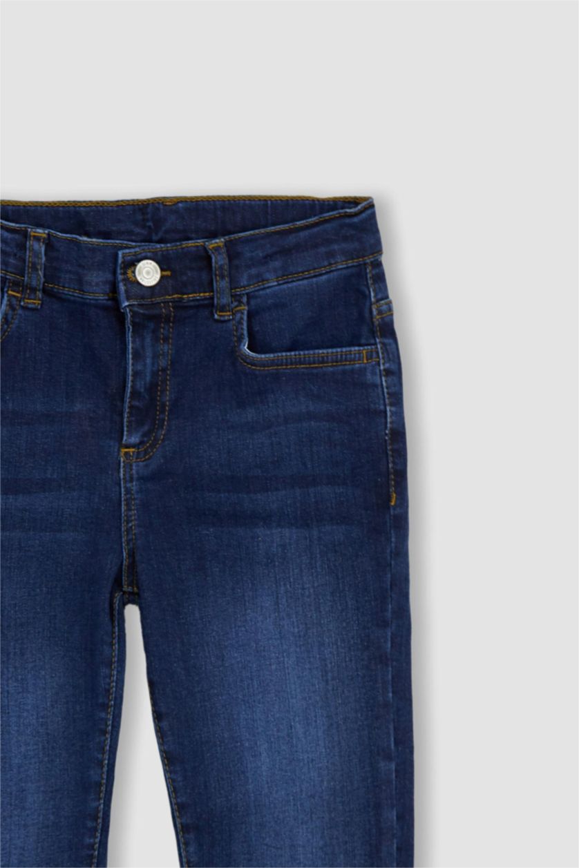 Мальчики и подростки Голубрй Брюки приталенного кроя adjustable waist для мальчиков