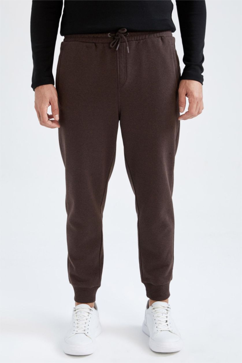 MAN Brown Regular Fit Trousers