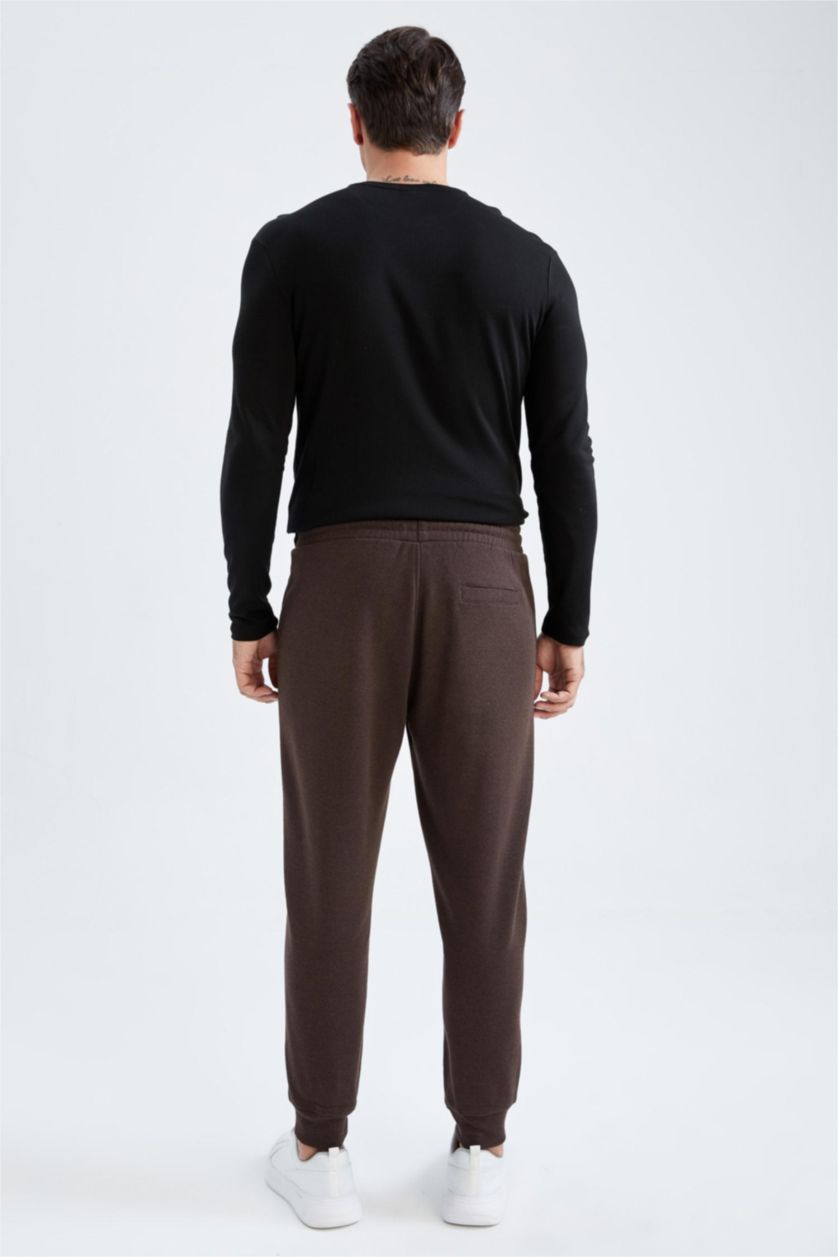 MAN Brown Regular Fit Trousers