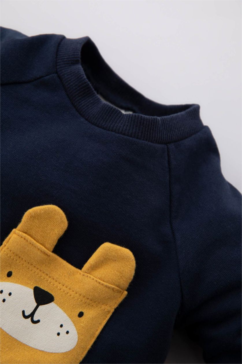 Erkek Bebek İndigo Erkek Bebek Yenidoğan Uzun Kollu Baskılı 2'li Takım