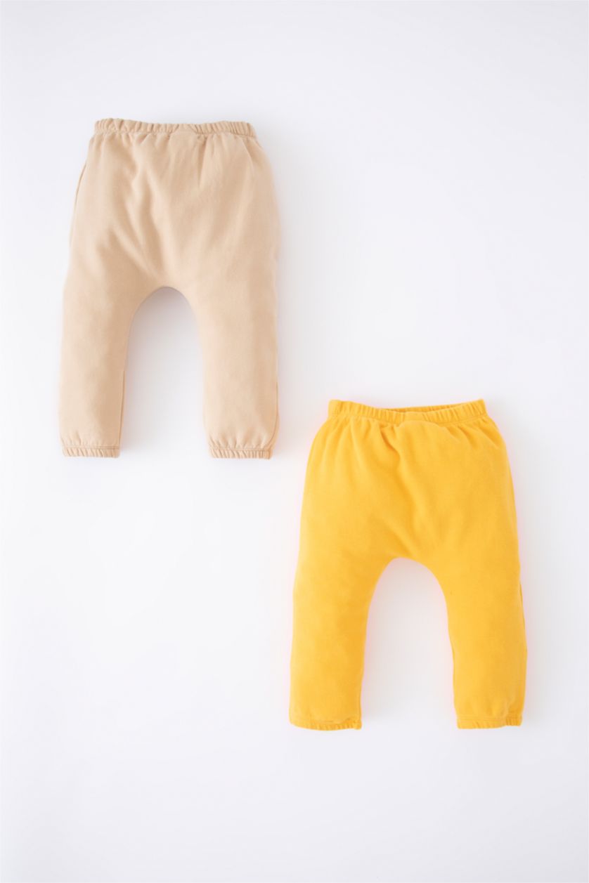 Малыши мальчики Желтый Штаны для малышей мальчиков; 2 пары