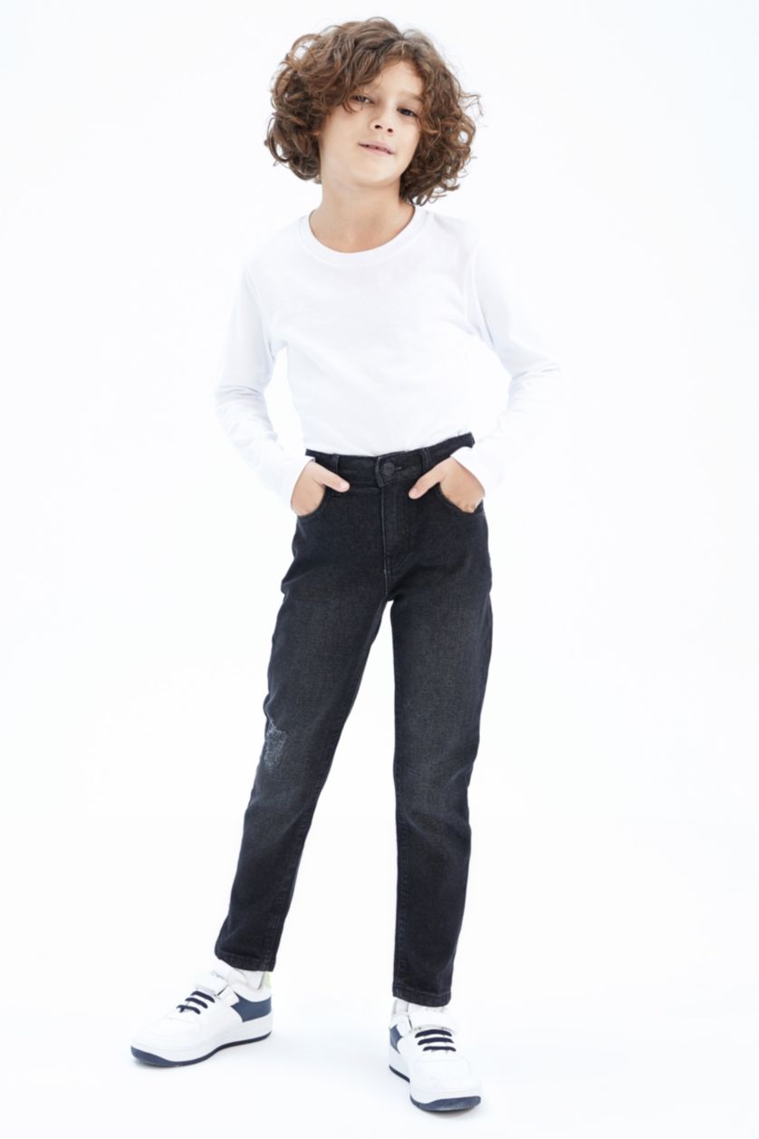 BOYS & TEENS Anthracite Boy Slim Fit Jeans