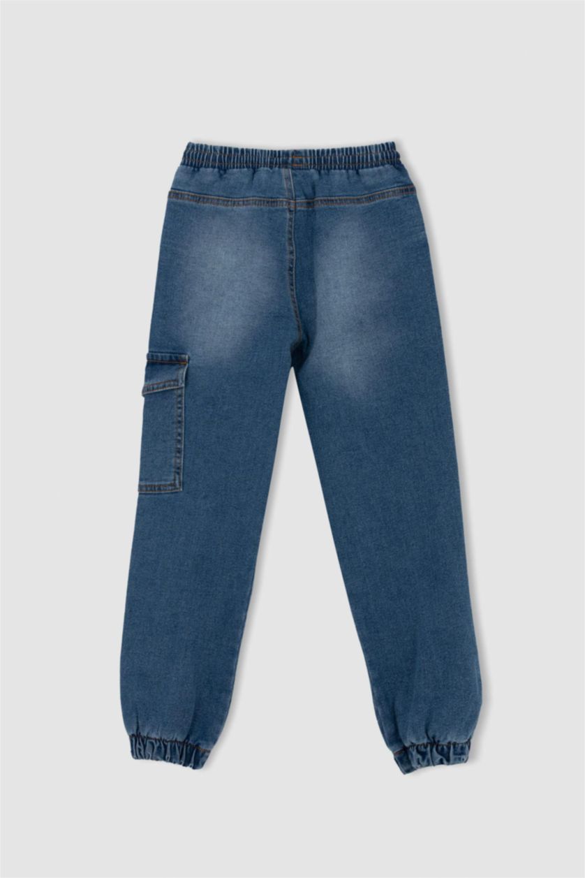 BOYS & TEENS Blue Boy Jogger Cargo Jeans