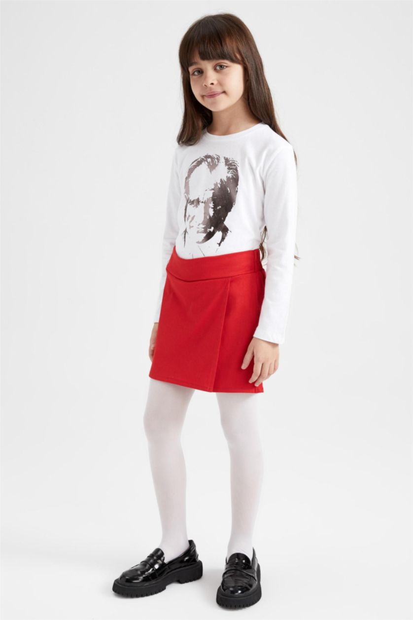 FILLES Rouge Jupe La Gabardıne