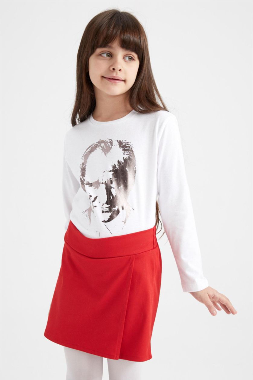 FILLES Rouge Jupe La Gabardıne