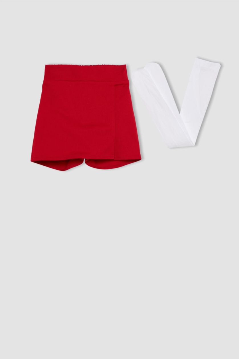 FILLES Rouge Jupe La Gabardıne