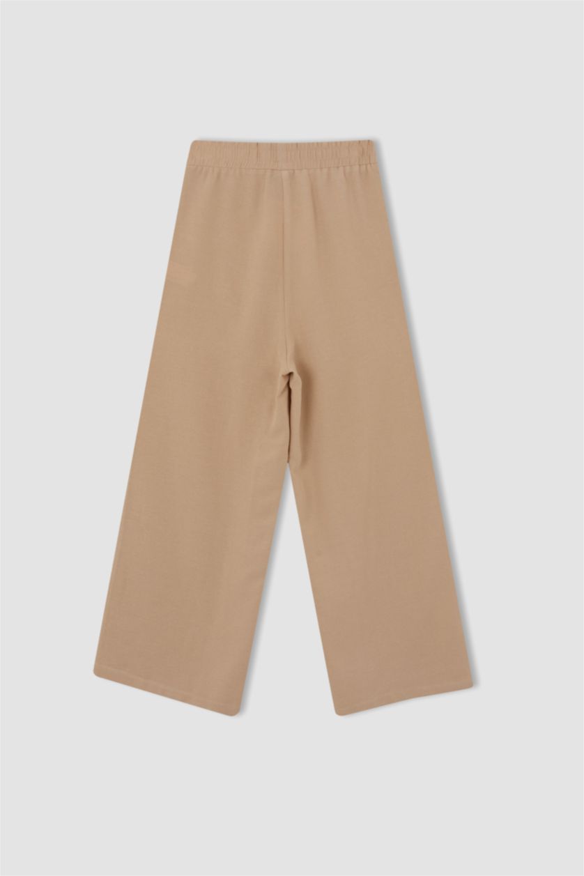 FEMME Beige Taille haute Droit