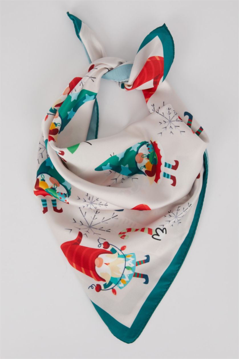 WOMAN Green Woman Printed Bandana