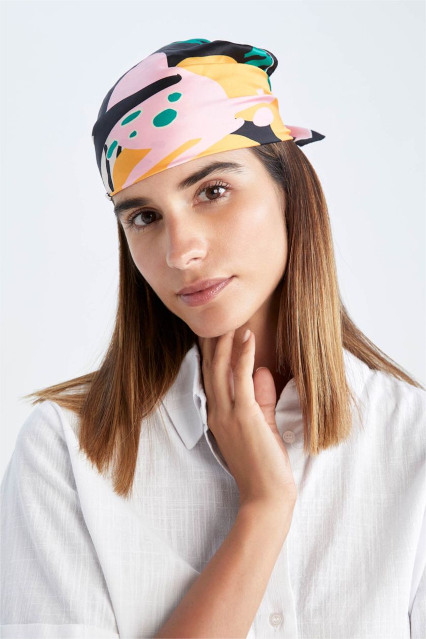 Женщины Черный Женский фуляр с принтом