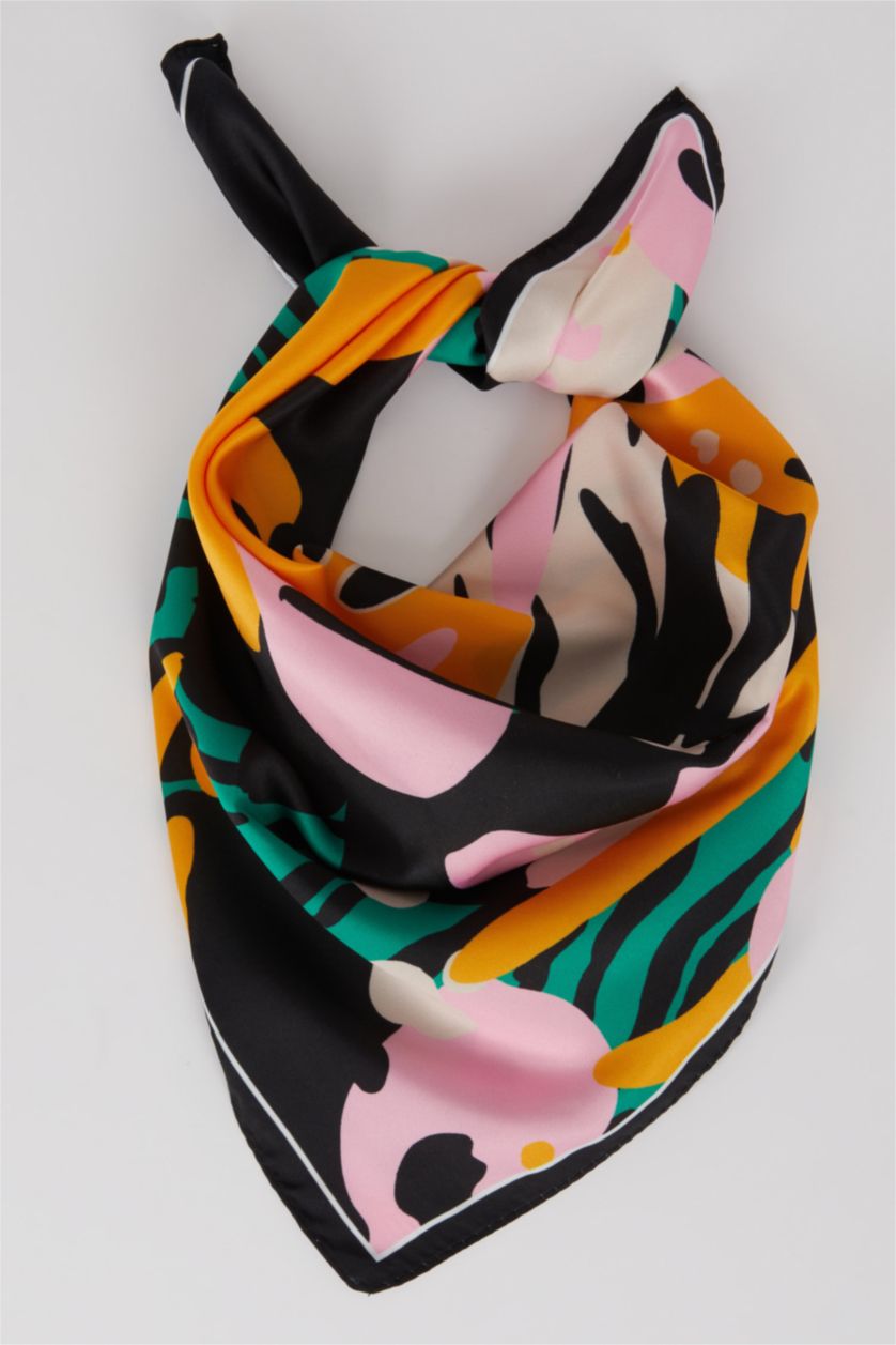 Женщины Черный Женский фуляр с принтом