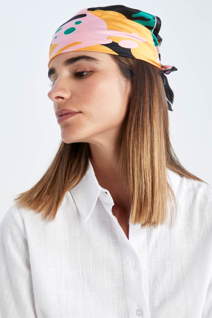 Женщины Черный Женский фуляр с принтом