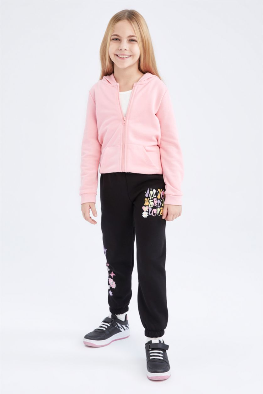 GIRLS & TEENS Black Jogger Standard Fit Trousers