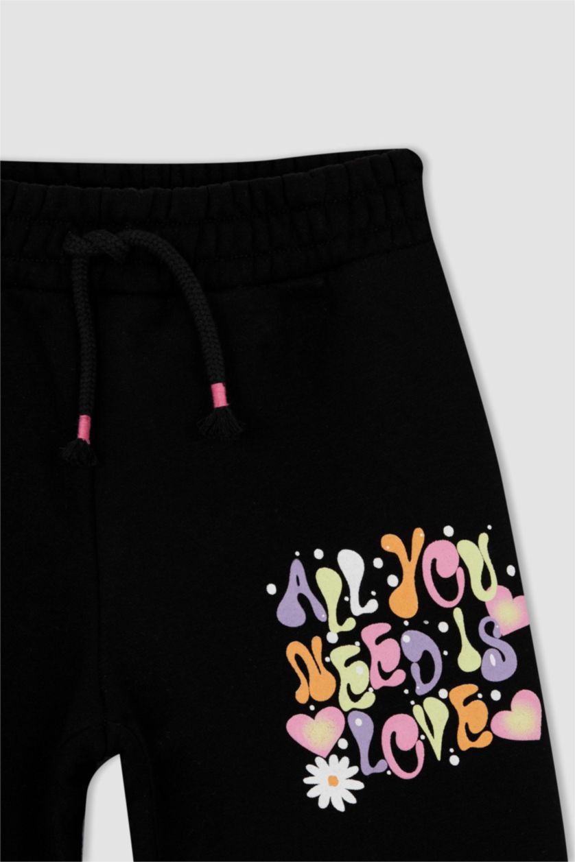 GIRLS & TEENS Black Jogger Standard Fit Trousers