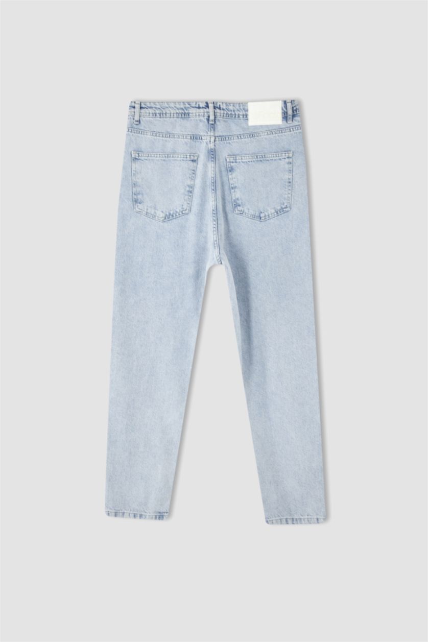 Erkek Açık Mavi Balloon Fıt Pantolon