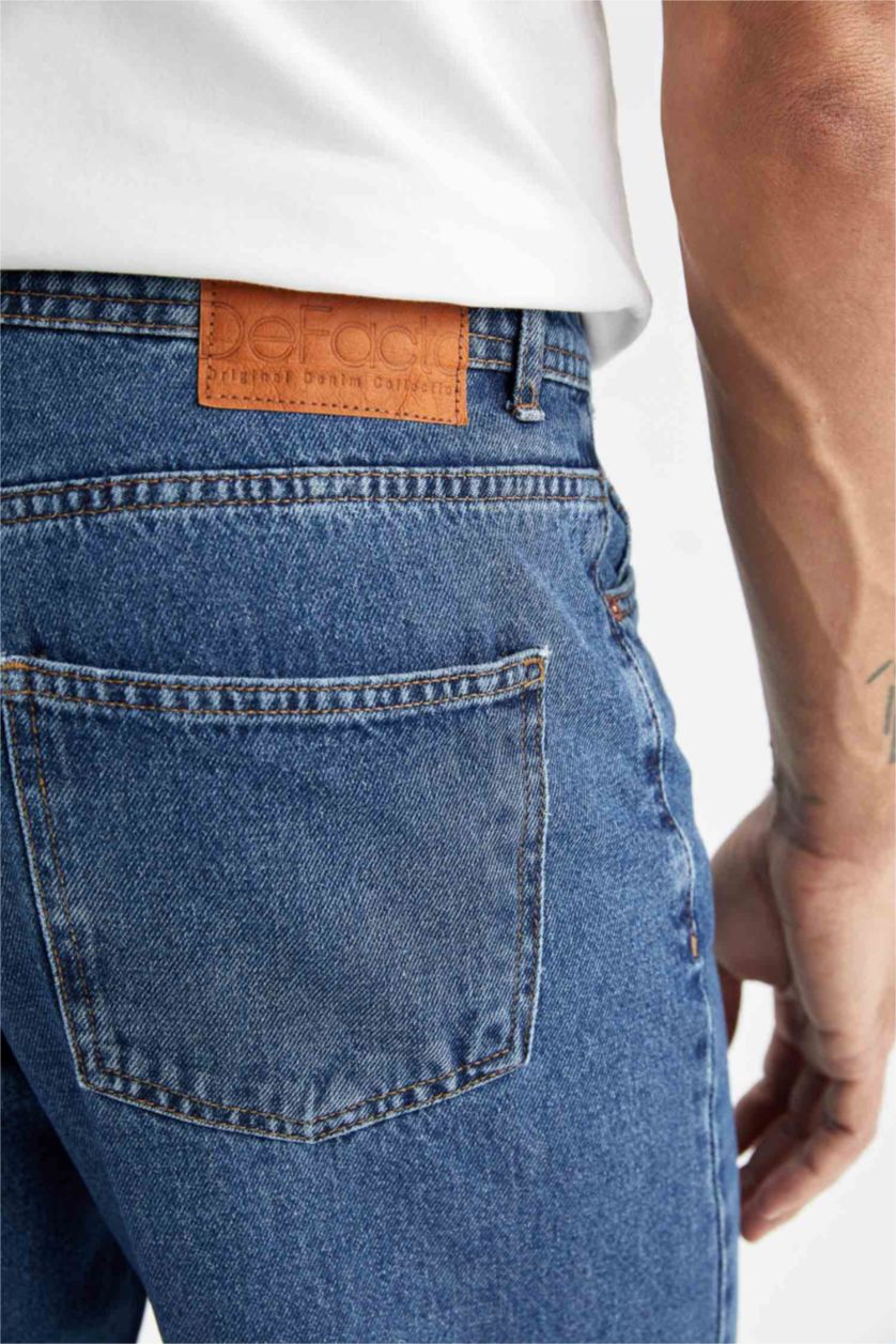 MAN Dark Blue Balloon Fit Trousers