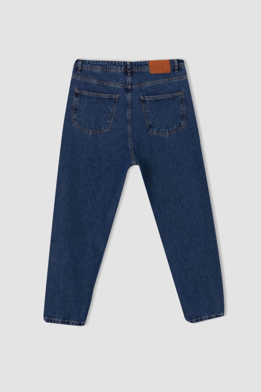 MAN Dark Blue Balloon Fit Trousers