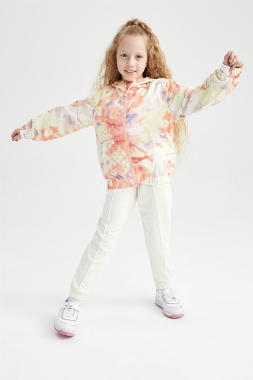 Дівчачий Білий Дощовик стандартного крою для дівчаток