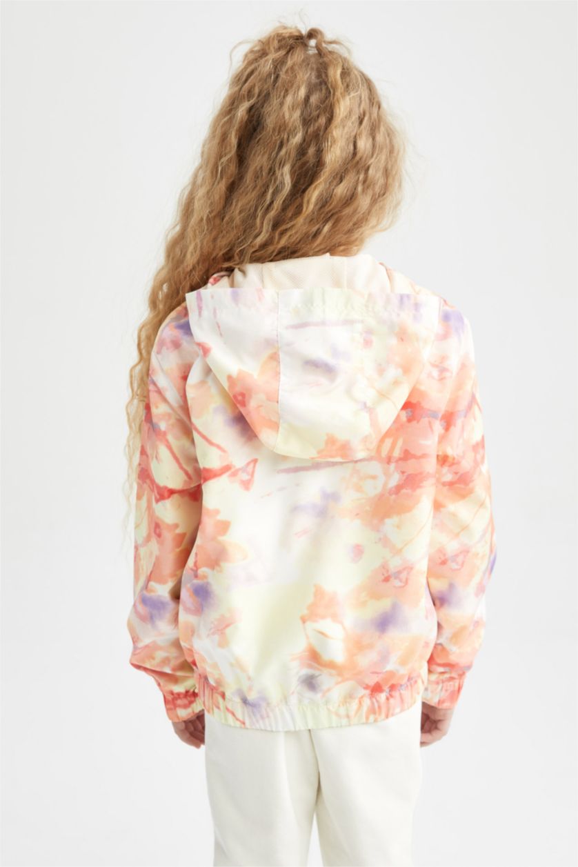 Дівчачий Білий Дощовик стандартного крою для дівчаток