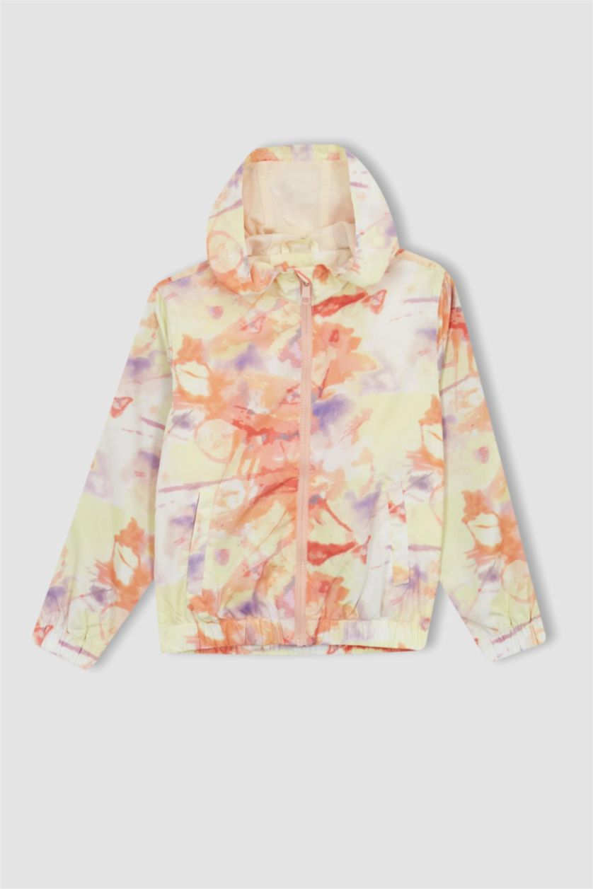 Дівчачий Білий Дощовик стандартного крою для дівчаток