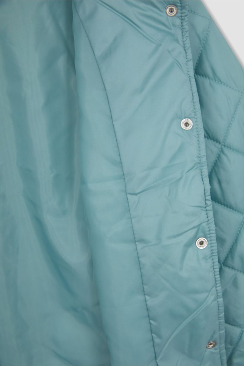 Дівчачий Світло зелений Куртка стандартного крою для дівчаток