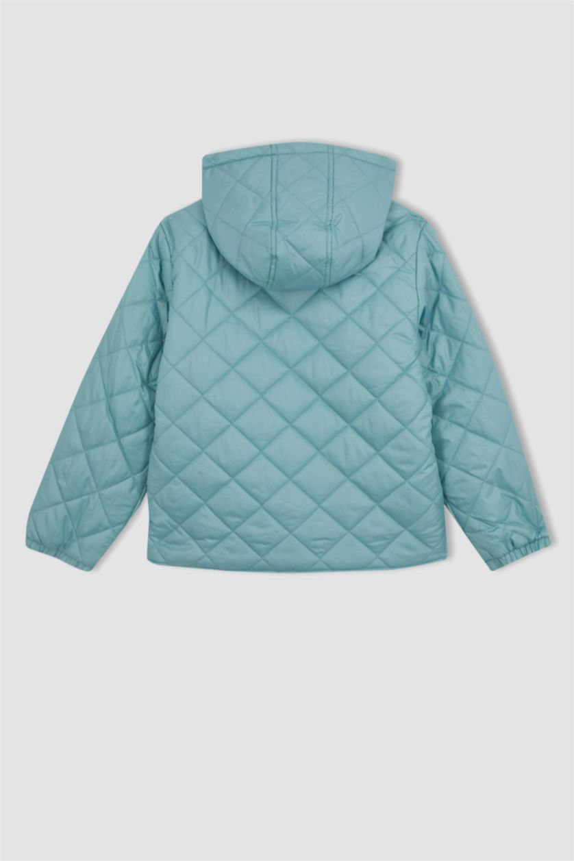 Дівчачий Світло зелений Куртка стандартного крою для дівчаток