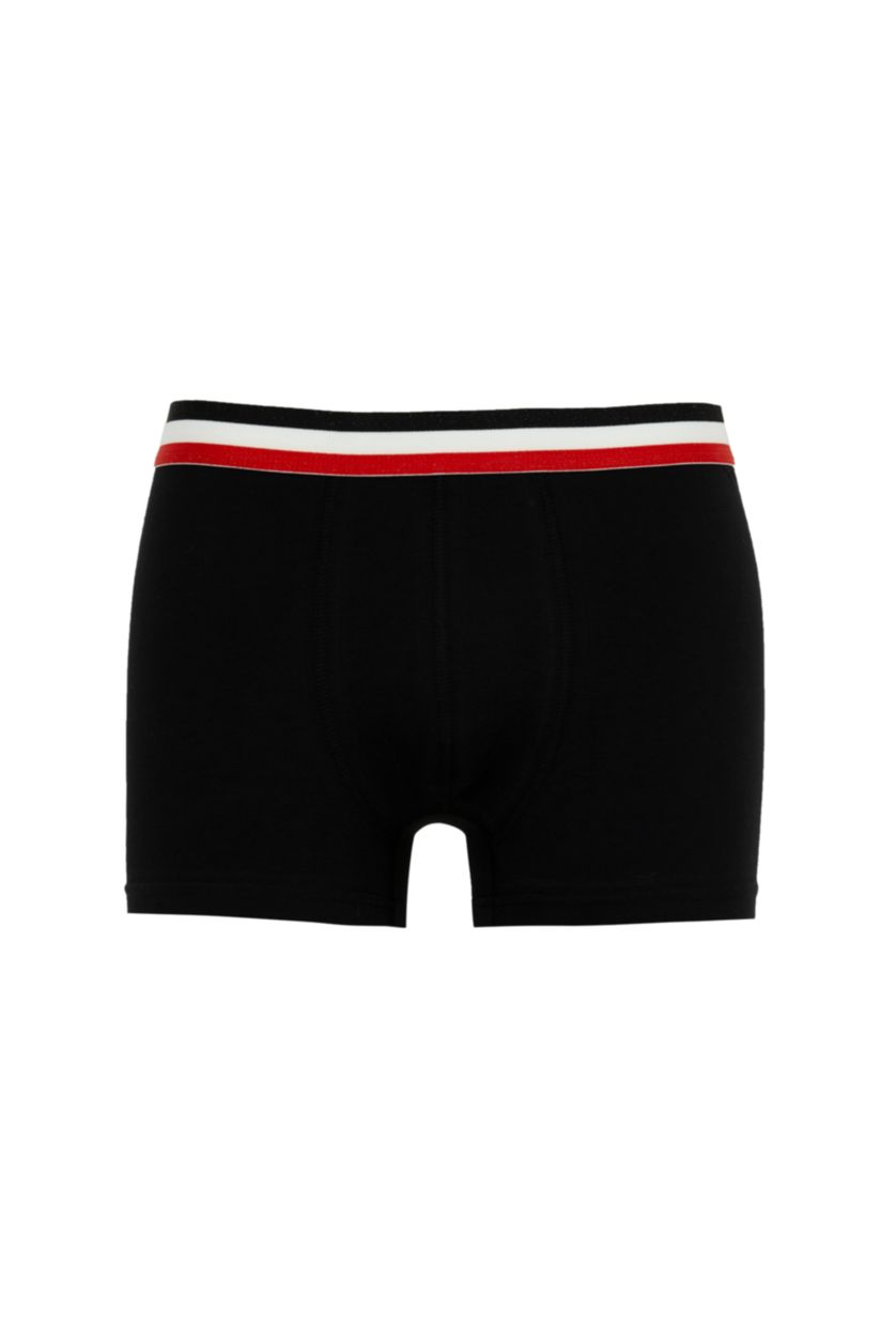 Erkek Siyah Regular Fit 2'li Boxer