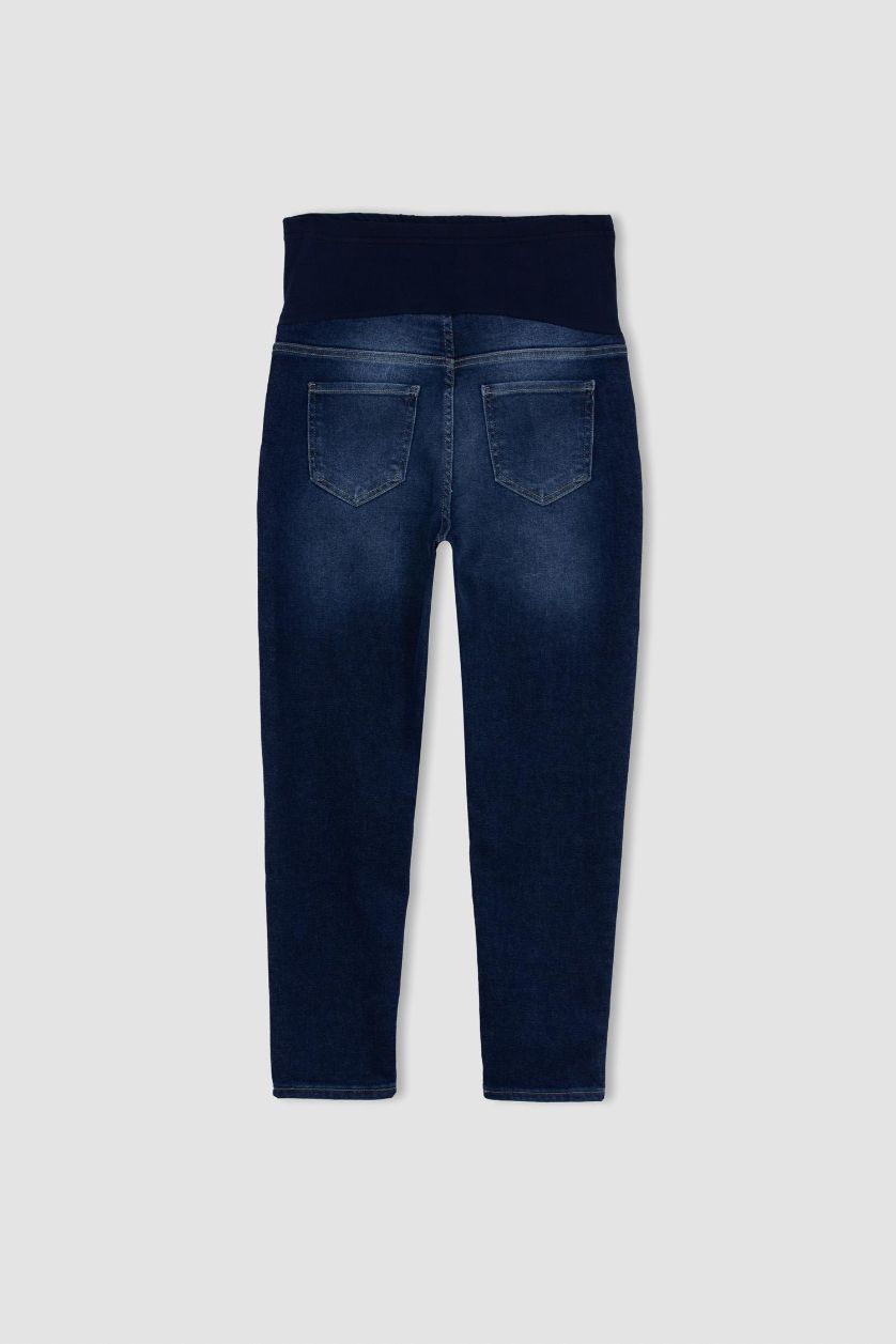 FEMME Indigo Pantalon de maternité BOYFRIEND Ourlet régulier