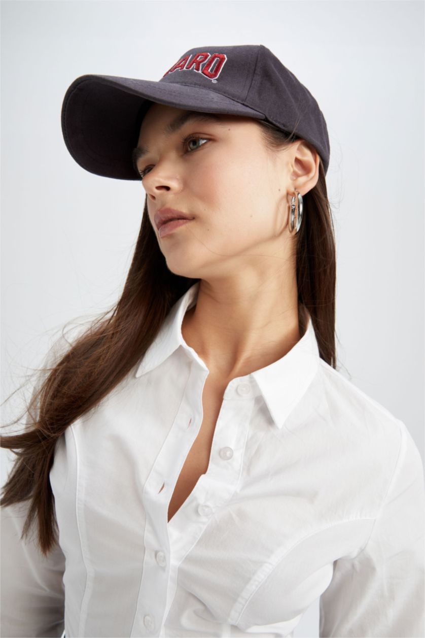 FEMME Blanc Chemises à manches longues Popeline Col De Chemise