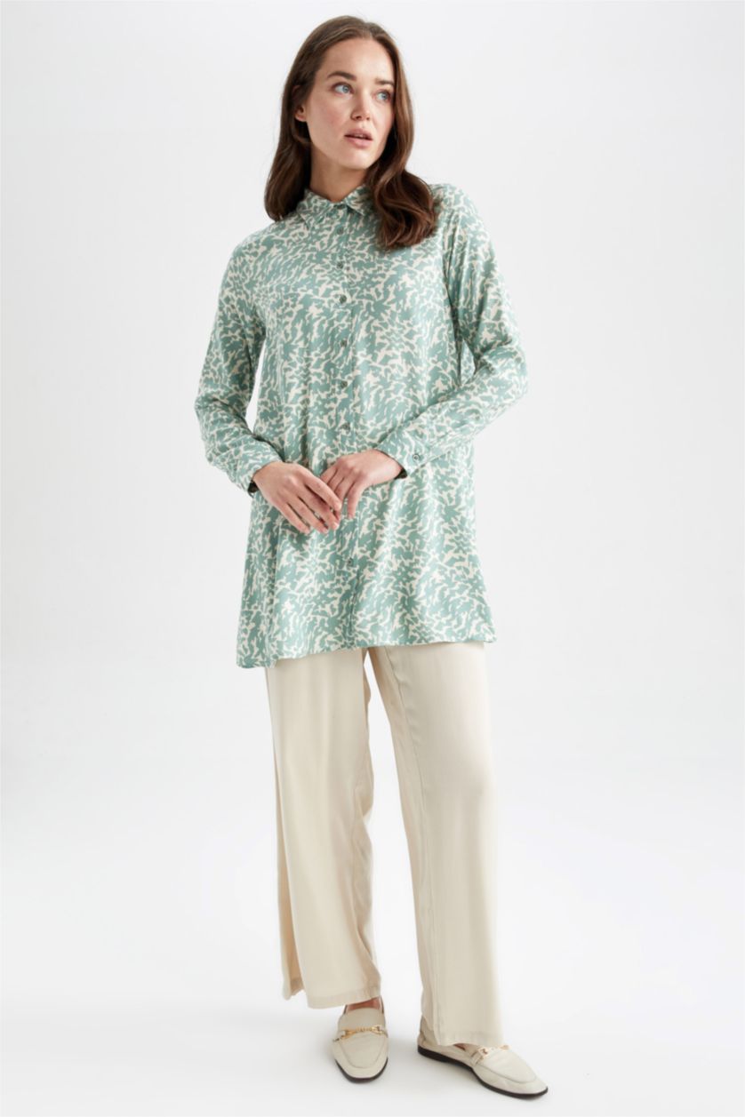 FEMME Beige Pantalon Palazzo