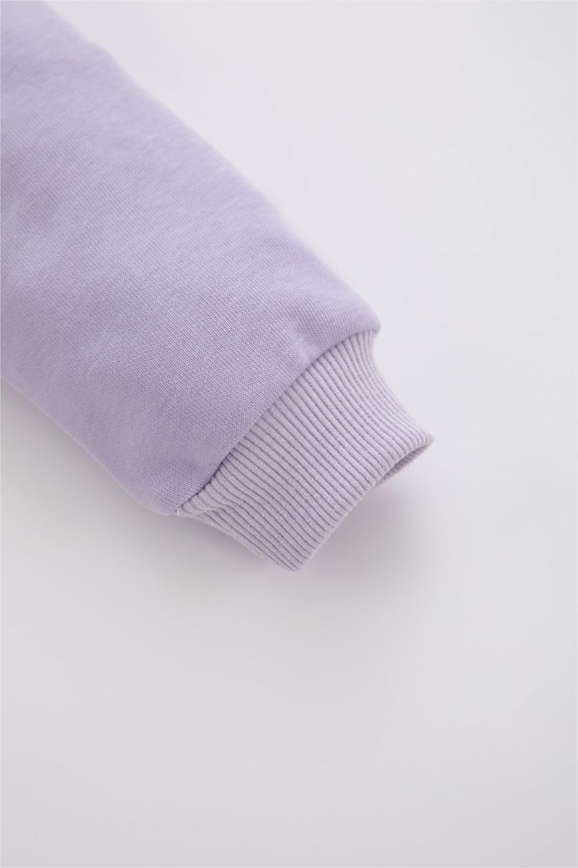 BABY BOY Light Lilac Baby Boy Crew Neck Sweatshirt