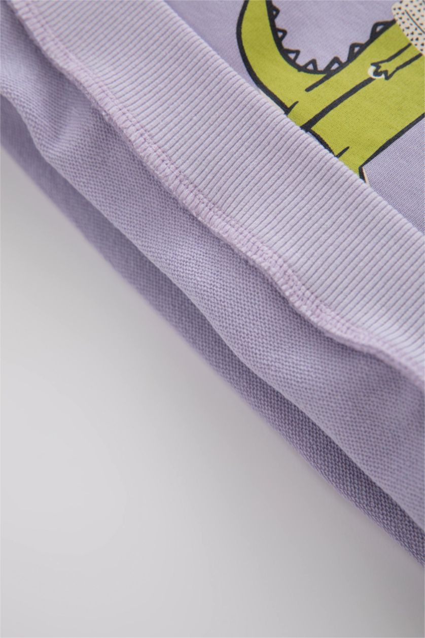 BABY BOY Light Lilac Baby Boy Crew Neck Sweatshirt