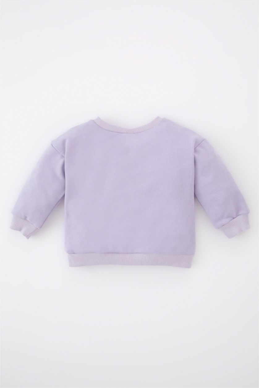 BABY BOY Light Lilac Baby Boy Crew Neck Sweatshirt