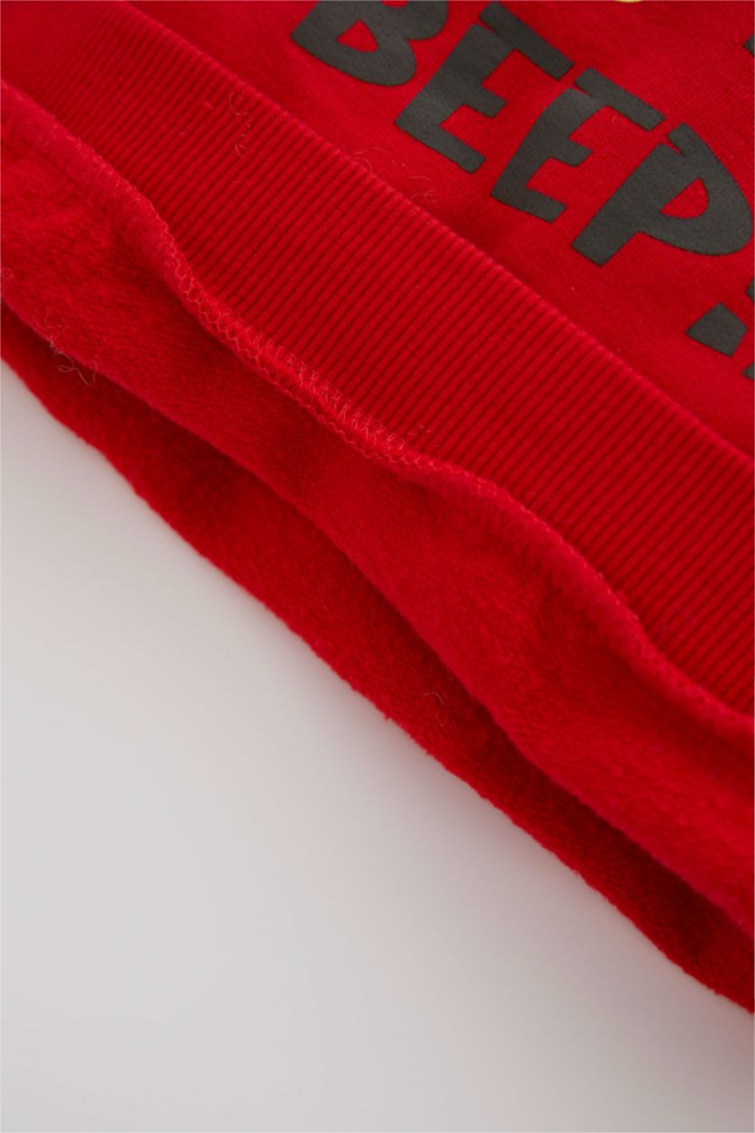 Baby Boy Red 2 piece Regular Fit Crew Neck Set