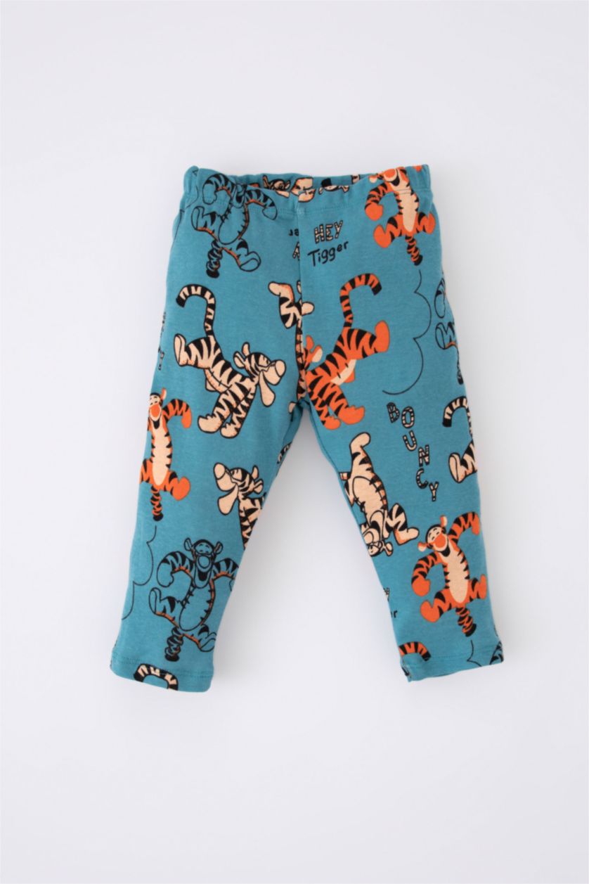 BABY BOY Blue 2 piece Regular Fit Crew Neck Winnie The Pooh Licensed Knitted Pyjamas