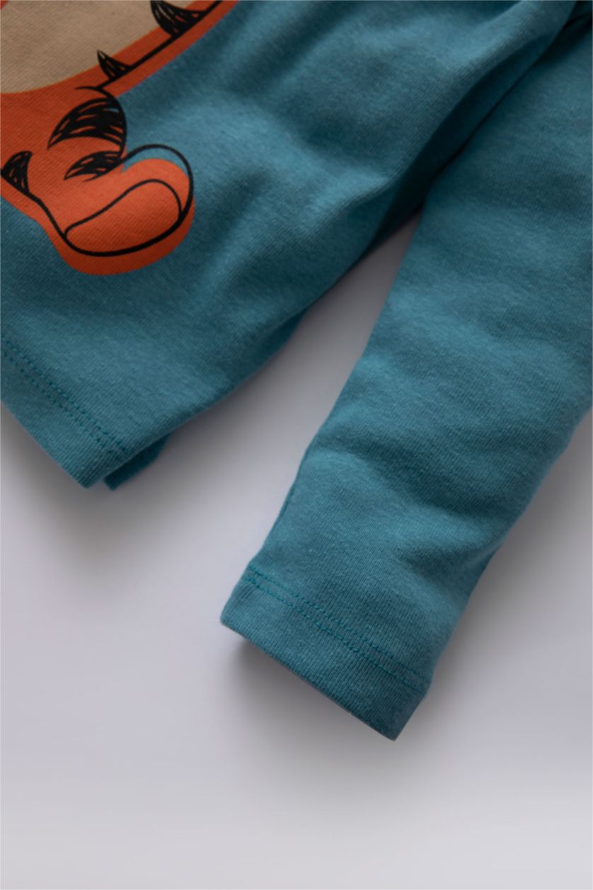 BABY BOY Blue 2 piece Regular Fit Crew Neck Winnie The Pooh Licensed Knitted Pyjamas