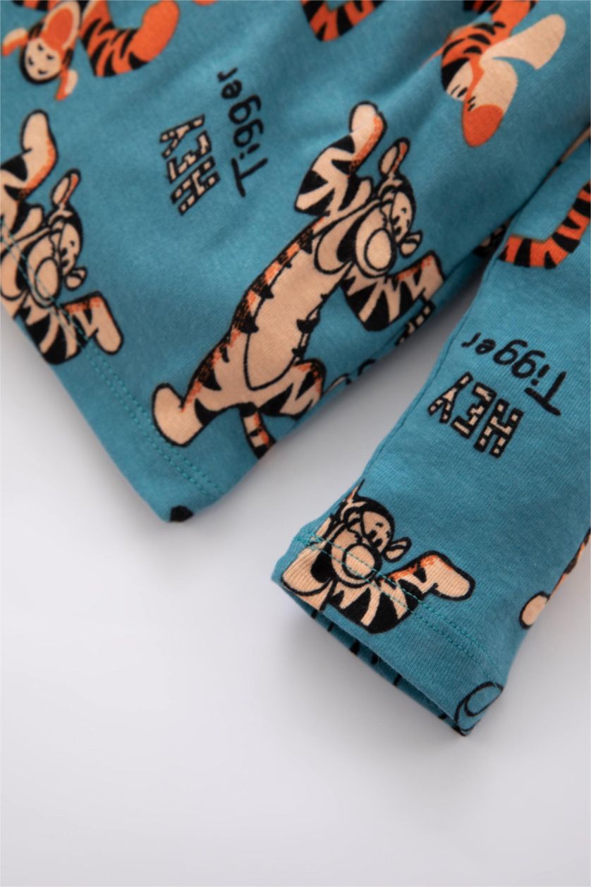 BABY BOY Blue 2 piece Regular Fit Crew Neck Winnie The Pooh Licensed Knitted Pyjamas