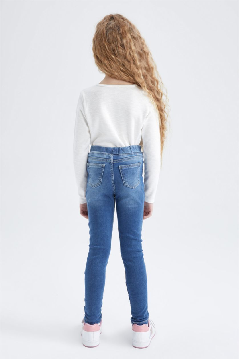 GIRLS & TEENS Blue Girl Three Pocket Skinny Leg Jeans