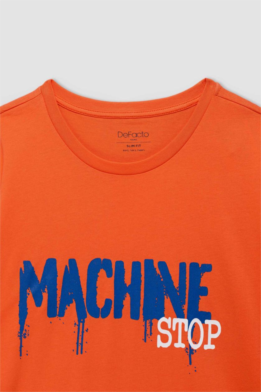 MAN Orange Slim Fit Short Sleeve T-Shirt