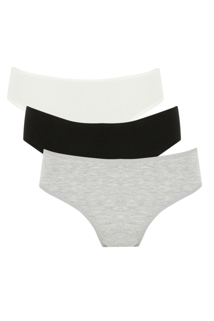 نساء ميلانج رمادي سراويل داخلية - 3 قطع من Fall In Love