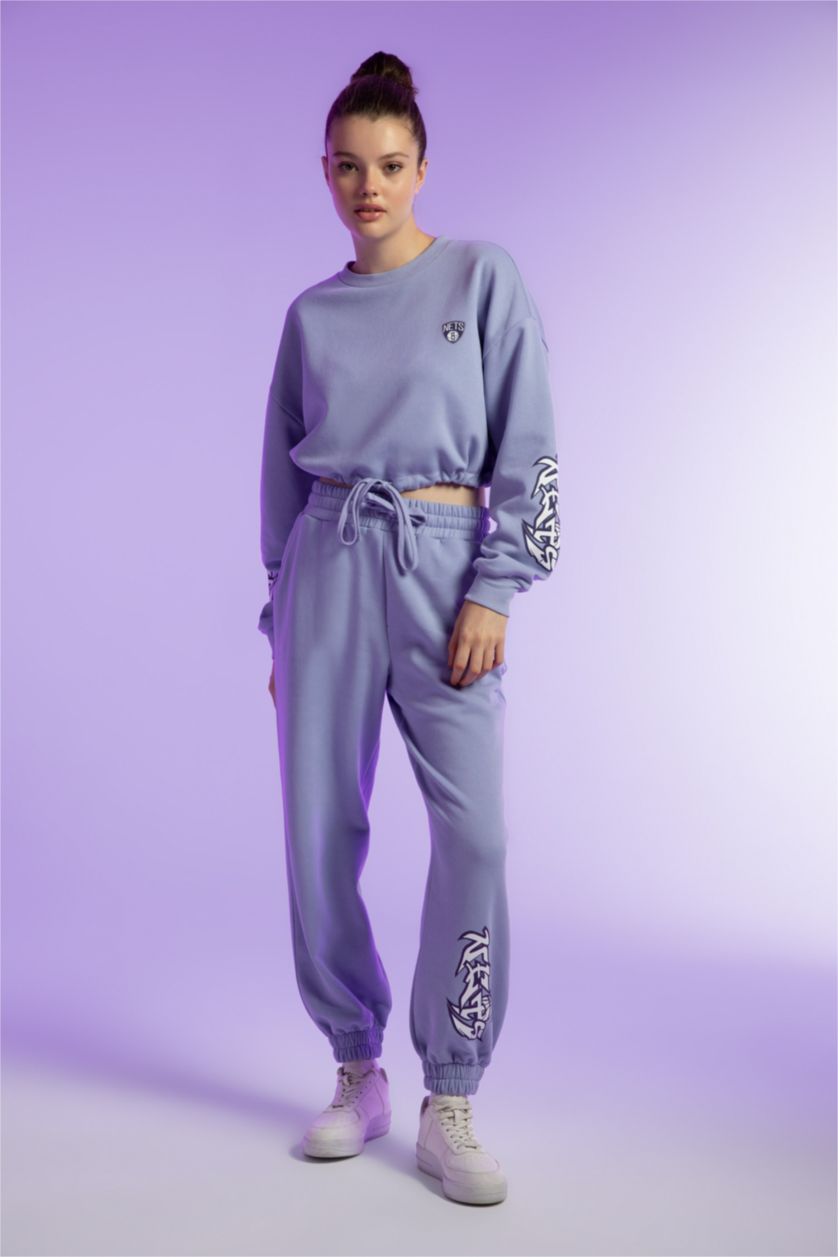 نساء أرجواني سروال اوفر سايز