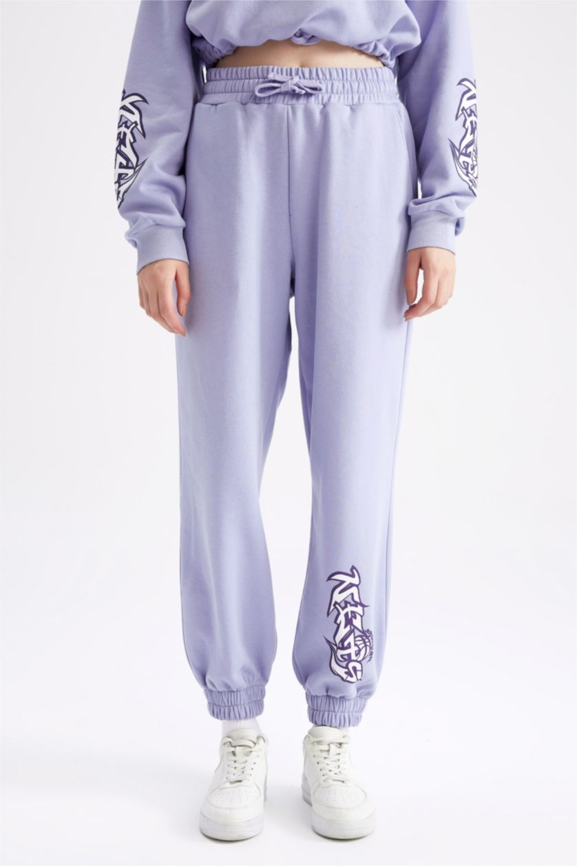 نساء أرجواني سروال اوفر سايز