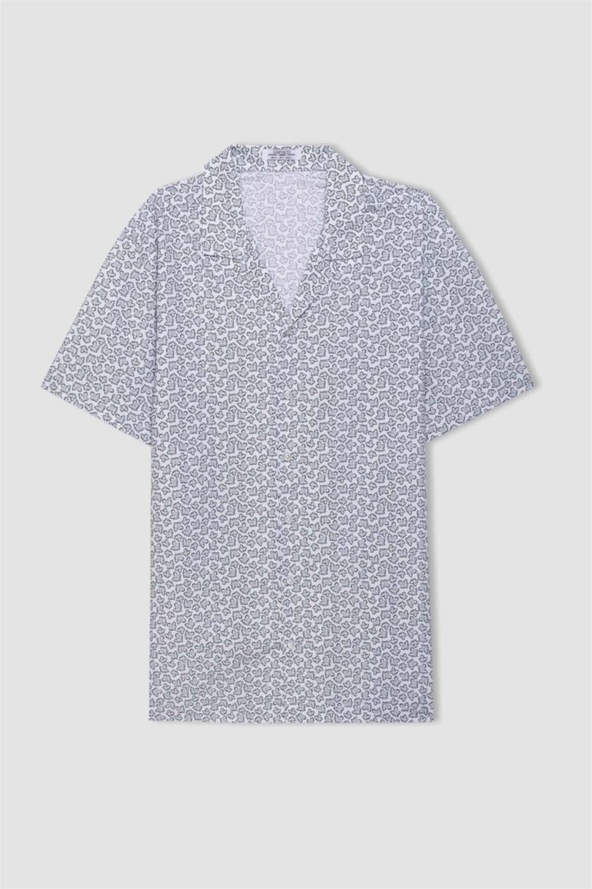 MAN White Regular Fit Short Sleeve Shirt