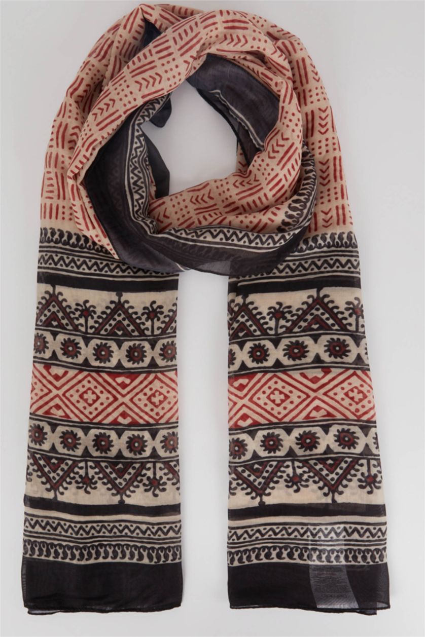 نساء برتقالي شال