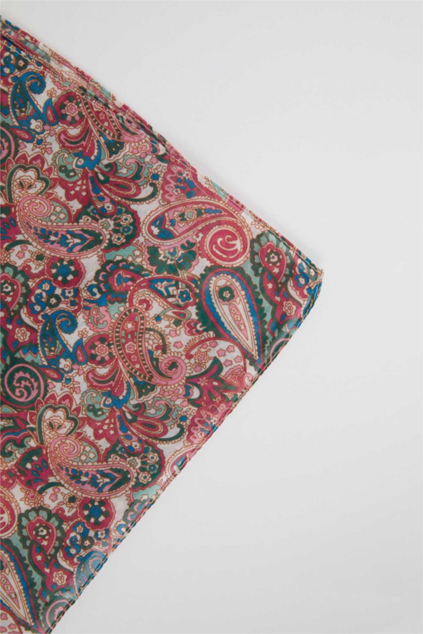 Женщины Разноцветный Женская шаль с этничным принтом