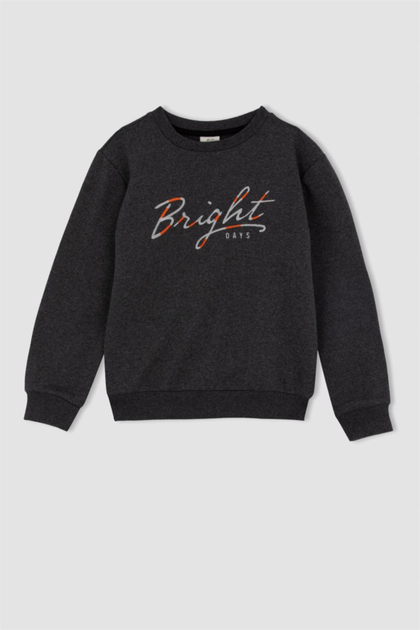 GARÇONS Anthracite Ensemble En Tricot Manche Longue 2 Garçon